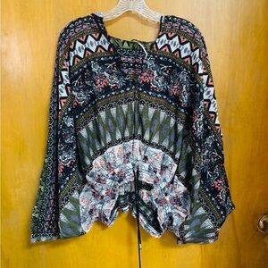 FREE PEOPLE, Hold On Tight Gauze Hooded Top, Size XS/S TP/P